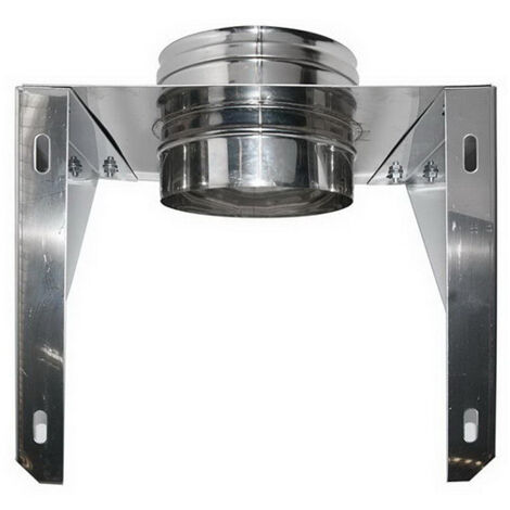 Soporte de pared para conducto de humos DN 150 tubo de acero inoxidable 316