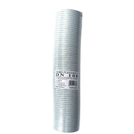 Tubo de humos flexible extensible de aluminio BLANCO 50 mm de 1 a 3 m