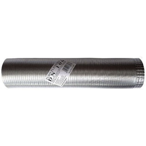 Flexible de humo de aluminio natural extensible de 80 mm de 0,5 a 3 metros