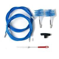 KIT de 6 metros y 2 escobillas de pellet de 80 mm para limpieza de estufas, tubos y chimeneas
