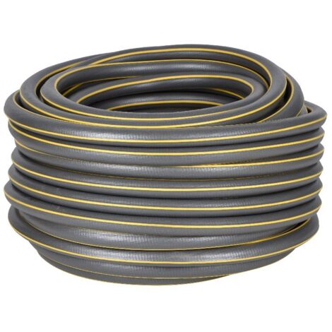 Ultramax Anti-Quetsch-Gartenschlauch für den Hausgebrauch, Durchmesser 15 mm, 50 m, grau, gelb HOZELOCK