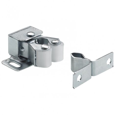 2er-Set HETTICH Druckriegel aus Stahl, L.28 x B.33 mm HETTICH