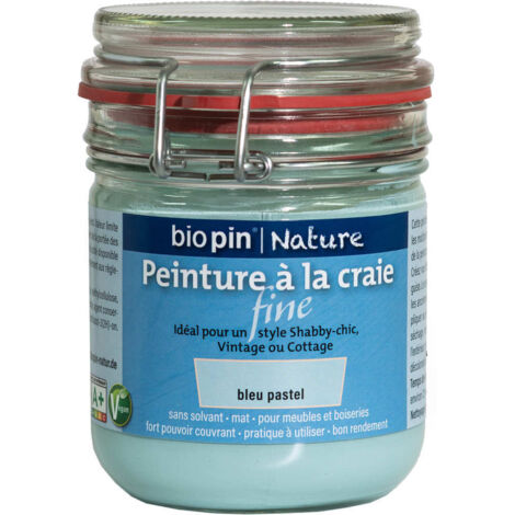 Natürliche feine Kreidefarbe 0,325 l - Pastellblau Biopin Nature