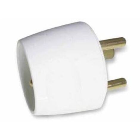 Elektrischer Adapter/Transformator mit Erde – 20-A-Stecker auf 16-A-Buchse – Weiß – Zenitech ZENITECH