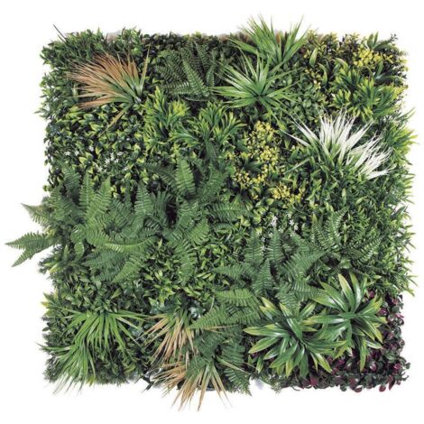 Dekoratives Paneel Wildes synthetisches Laub - Grün - 1x1m Nortene