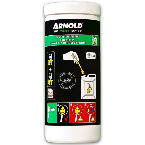 Schachtel mit 60 2-in-1-Benzintestern Arnold