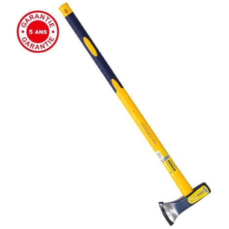 Merlin 3,5 kg unzerbrechlicher Verbundstiel zum Spalten von Brennholzscheiten Outils Perrin