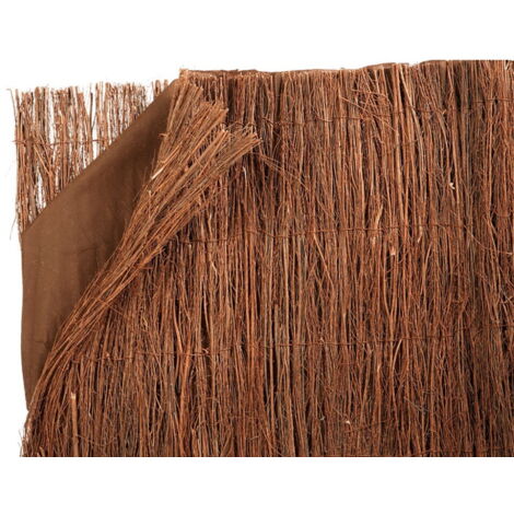 Set aus 2 Lagen Naturheide + 1 Sichtschutz TRIOBRUC 1 x 3 m - Braun Nortene