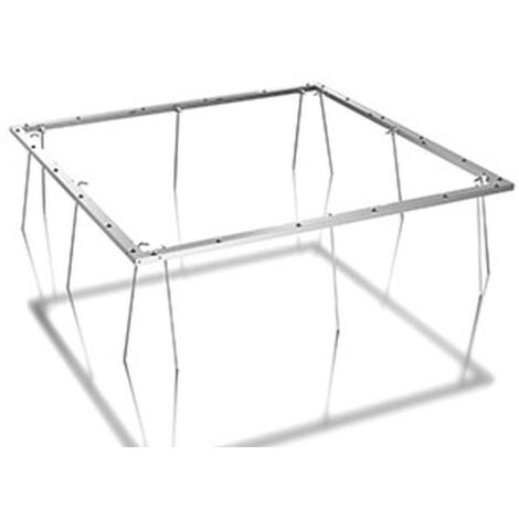Bodenrahmen mit Türschwelle für Gartenhaus - Größe L - 226x226 cm - Aluminium Guardi