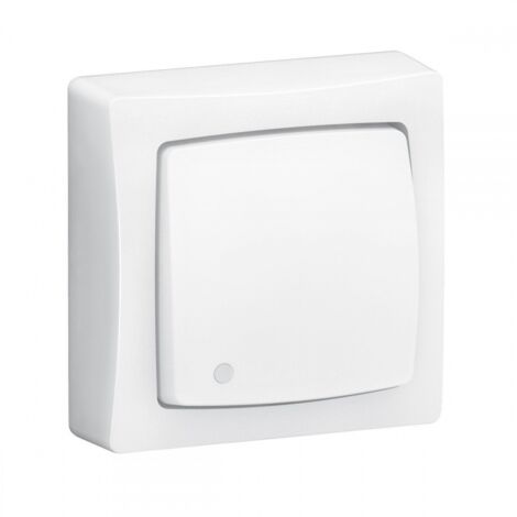 FINERY Aufputz-Schalter, 250V~/10A | Schraubanschluss, weiß