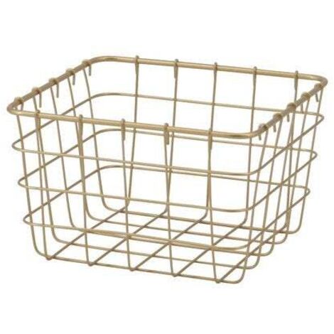 Joy-Korb, H. 9 x B. 15 x T. 15 cm, goldfarbenes Metall SANS MARQUE (1/2)
