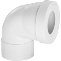 Kurzes Toilettenrohr im 90°-Winkel Durchm.10 cm WIRQUIN WIRQUIN