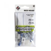 RED HEAD Einzel-Rack-Verriegelungsdübelsatz, Durchm. 8 x L. 50 mm Red head