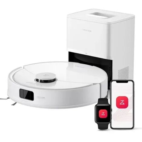 Roborock Q10 PF+ Robot Aspirador y Fregasuelos, Succión HyperForce de 10.000 Pa, Sistema de Fregado Autoelevable, Navegación PreciSense LiDAR, Evitación de Obstáculos ReactiveTech, Base de Autovaciado