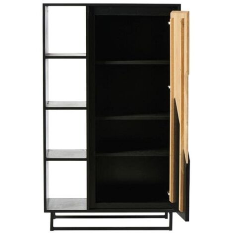 Armoire avec étagère en chêne et pin 90cm Casita TRAARM 1ETA - 90x45x150 cm - Kayu Meuble (1/2)