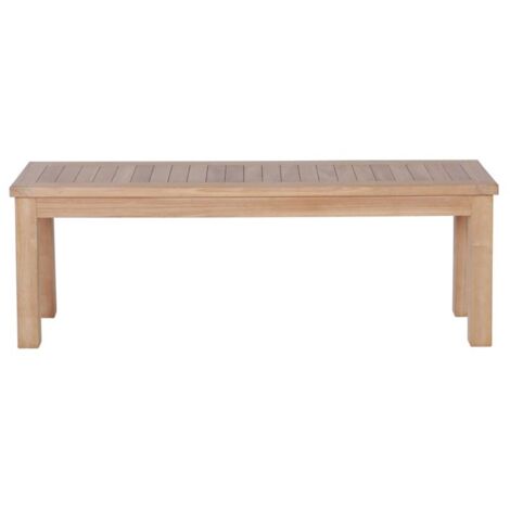 Banc en teck massif de jardin 130cm GARDEN - 130x35x45 cm - Kayu Meuble (1/5)