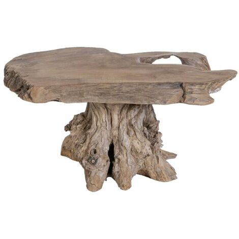 Table basse racine de teck 70cm Farmer Casita - 70x60x46 cm - Kayu Meuble