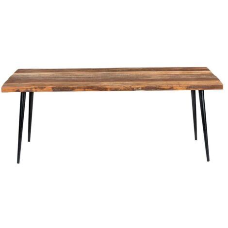 Table salle à manger industrielle bois recyclé MELISSA 200cm - 200x90x78 cm - Kayu Meuble (1/5)