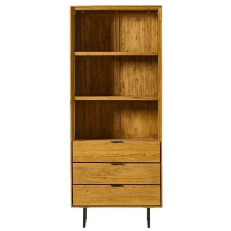 Bibliothèque colonne en teck recyclé 80cm BAHIA Casita BAHETA 205 (1/5)