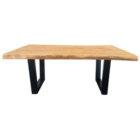 Table basse teck massif recyclé bords naturels 115cm LASIA Casita (1/5)