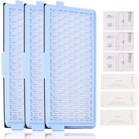 Lot de 3 Filtres pour Miele, includere 3 filtre Active AirClean 3 filtres moteur, filtre aspirateur pour miele Complete C2 C3 Compact C1 C2 S4000 S5000 S6000 S8000 series (1/5)