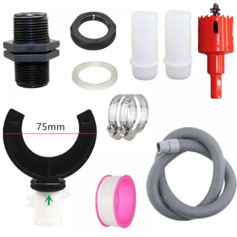 Collecteur d'eau de pluie pour descente pluviale, kit de dérivation pour réservoir, raccord pour tuyau d'arrosage (75 mm) pour agriculture, pelouse, jardin et irrigation