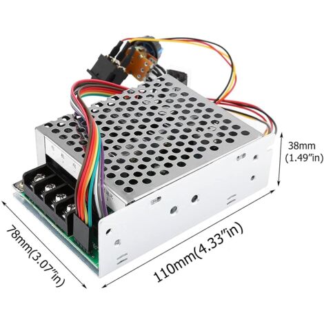 DC Motor Drehzahlregler, DC10V-55V PWM Bürsten Motordrehzahlregler CW CCW Reversible Schalter mit Digitalanzeige PWM Drehzahlregler DC Motor Drehzahlregler, DC10V-55V PWM Bürsten Motordrehzahlregler CW CCW Reversible Schalter mit Digitalanzeige PWM Drehzahlregler