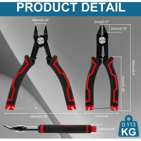 LTHERMELK Abisolierzange 9-in-1 - Professionelles Elektriker Werkzeug Set VDE