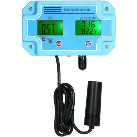 Professionelles 3-in-1-pH-/EC-/TEMP-Messgerät, digitaler LCD-Wasserdetektor, Multiparameter-Wasserqualitätsmonitor, Multiparameter-Wasserqualitätstester