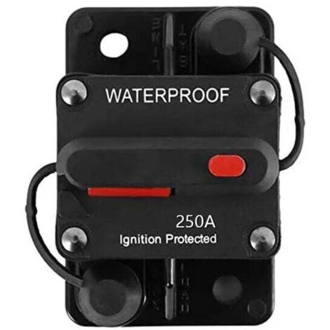 30 A, 40 A, 50 A, 60 A, 70 A, 80 A, 100 A, 120 A, 150 A, 200 A, 250 A, 300 A, automatischer Reset-Leistungsschalter, Sicherung für Auto, Boot, Yacht, Wohnmobil, Australien, 250 A. Praktisch