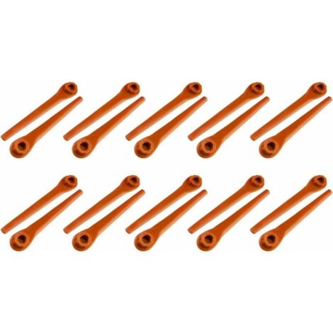 150er-Pack Kunststoffklingen für Gardena-Trimmer, Ersatzklingen, kompatibel mit Gardena Akku-Fadenschneidern und Fadenschneidern