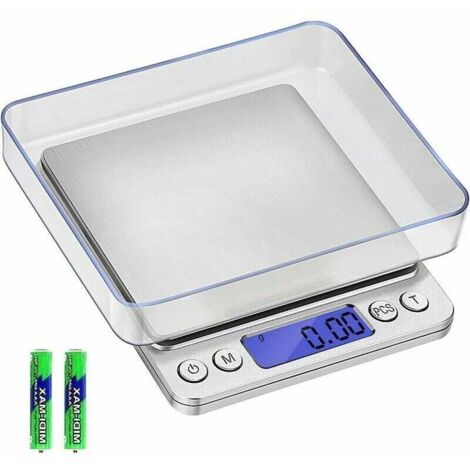 Feinwaage, 500g/0,01g Digitalwaage Küchenwaage Hochpräzise Digitale Elektronische Waage Küchenpostwaage Präzisionswaage Haushaltswaage mit LCD-Display, Funktion (1/5)