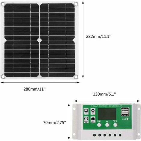 Solarpanel-Controller, Solar-Laderegler, 12 V, Handy-USB-Regler für Boost 24 V, Schnellladung, 12 V, 24 V, Selbstanpassung, Woks und Pfannen (30A Solarpanel-Controller, Solar-Laderegler, 12 V, Handy-USB-Regler für Boost 24 V, Schnellladung, 12 V, 24 V, Selbstanpassung, Woks und Pfannen (30A