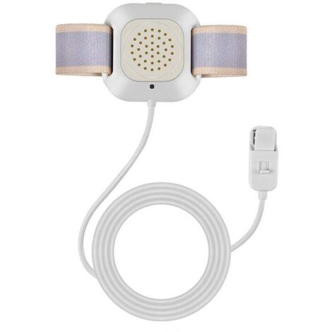 Anti-Bettnässer-Alarm, Bettnässer-Enuresis-Alarm mit hellen Lichtern und starker Vibration, Urin-Nass-Alarm für Säuglinge und ältere Menschen