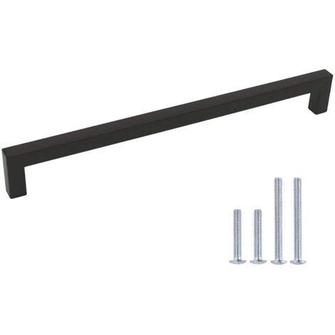 20 Stück Schiebetürgriff Küchenmöbelgriff LSJ12BK320 Schwarz Griff Türgriff Metallgriff Mittenabstand 320mm (1/5)
