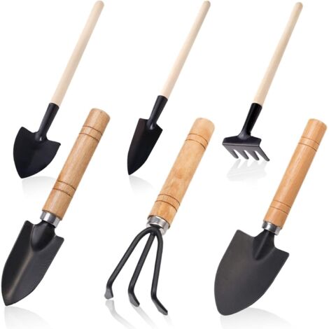 6-teiliges Gartenwerkzeug, Gartengeräte, Mini-Gartengeräte, geeignet zum Auflockern von Erde und zum Umpflanzen kleiner Topfpflanzen, ein Geschenk für Gartenliebhaber