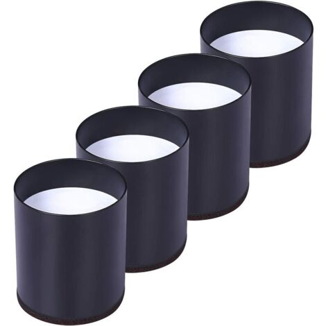 Set mit 4 Bettbeinen aus Kohlenstoffstahl, Möbelerhöhungen erhöhen die Höhe um 5 cm, unterstützen 10.000 Pfund, Tisch-, Stuhl- oder Sofaerhöhungen, platzsparend für Büro und Bettwäsche (schwarz), S