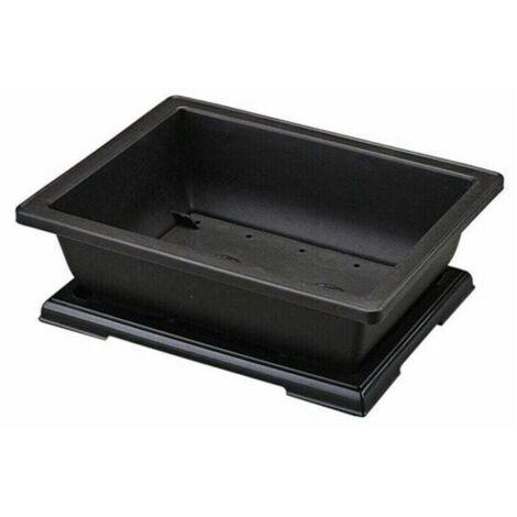 Blumentopf, großer rechteckiger Blumentopf, Bonsai-Pflanzgefäß für Kinderzimmer, Balkonbehälter, 29 x 21 x 10,5 cm