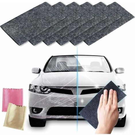 Nano Sparkle Tuch, Nanosparkle Anti-Kratzer, Auto-Kratzer-Reparaturtuch, löscht Auto-Kratzer-Tuch, Polierpflege, Polierpflege, 6 Stück