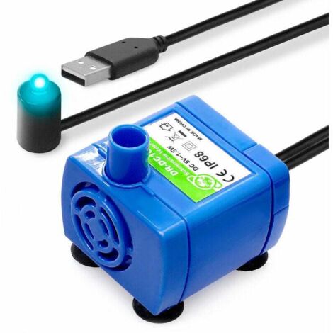DR-DC160W Mini-Tauchpumpe 1,5 l/h USB DC 5 V Wasserspender für Haustiere Wasserpumpen