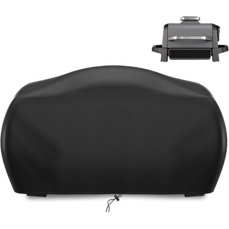 Hochwertige Grillabdeckung passend für Ninja Woodfire Grill [OG701EU] mit Gummiband und zwei verstellbaren Kordeln, Oxford wasserdicht staubdicht, geeignet für Grills der Größe 67,1 x 44 x 32 cm (1/5)