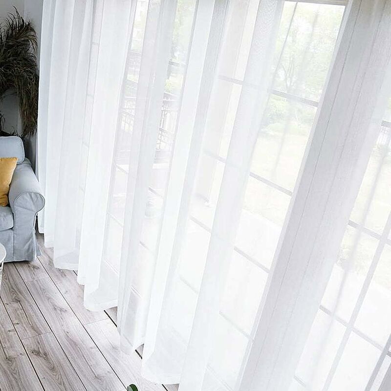 Eurofirany DESIGN91 - Tenda liscia, trasparente, con 8 occhielli, con farfalle fluorescenti, moderna, semplice, per camera da letto, cameretta dei bambini, soggiorno, 140 x 250 cm, rosa