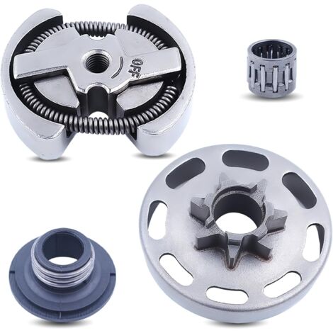 Per 340 345 350 Kit tamburo frizione Motosega Pignone Cuscinetto ad aghi Ingranaggio pompa olio