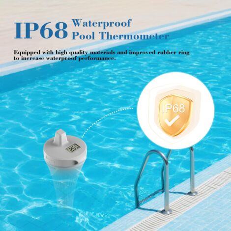 Termometro per piscina, termometro per acqua da piscina esterna