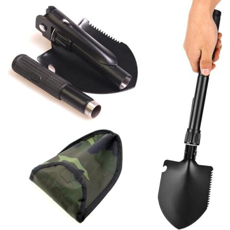 HTN - Pala Pieghevole Mini Multifunzionale Pala Pieghevole Sopravvivenza Pala Portatile Strumento Scavante Giardinaggio Campeggio Hikin Jiujiuso 8247143038473