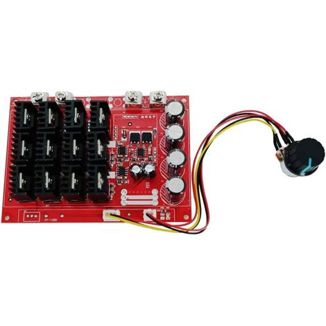 Controllo motore DC, modulo di controllo driver motore ad alte prestazioni, regolatore di velocità del motore PWM-DC, montaggio su guida DIN, DC 12-55 V