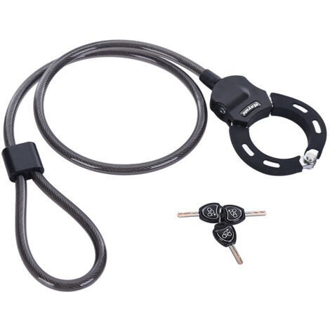 Lucchetto Per Scooter E Con Custodia: Cavo In Acciaio Da 14 Mm, Lunghezza 1,2 Metri – Sicurezza Anti-Taglio Per Monopattino Elettrico, Bici, Passeggino