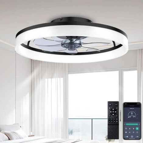 Ventilatore a Soffitto in Legno Senza Luce 132 cm per Interno/Esterno, Con Telecomando, Motore DC Ultra Silenzioso Reversibile a 6 Velocità, 3 Pale - Per Camera da Letto, Veranda e Gazebo Piccoli