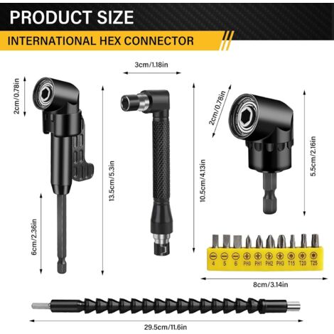 YMYNY Set di 6 punte per fresatrice per legno da 8 mm, punta a quarto