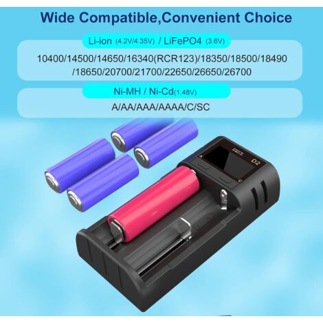 Caricabatterie R4 AIR A 6 Slot Per AA AAA E 18650 – USB Type-C, APP, Verticale/orizzontale, Fino A 4A - 3
